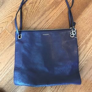 Blue crossbody coach bag